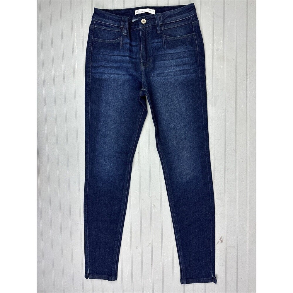 Kancan Size 27 Womens Jeans Mid Rise Skinny Dark Wash Stretch